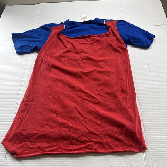 SUPERMAN T-SHIRT WITH REMOVEABLE CAPE KIDS SIZE M - Picture 7 of 8